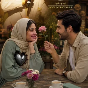 نت ویولن نازکی مثل گل